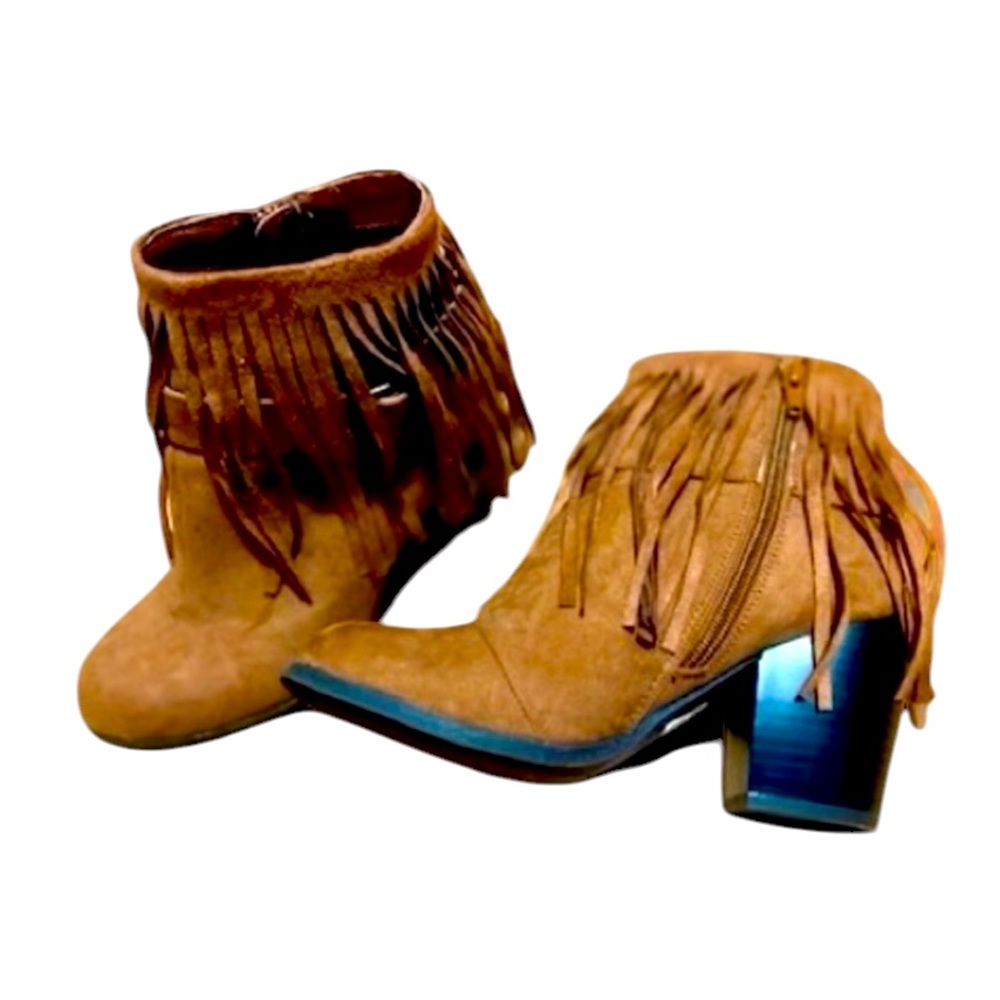 Light Brown Ankle Boots - Charlotte Russe